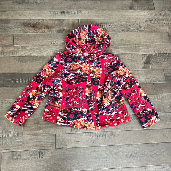 Missoni Jackets & Blazers - Missoni Donna Jacket Coat Hooded Blazer Floral Print Multi-colored Vintage Red